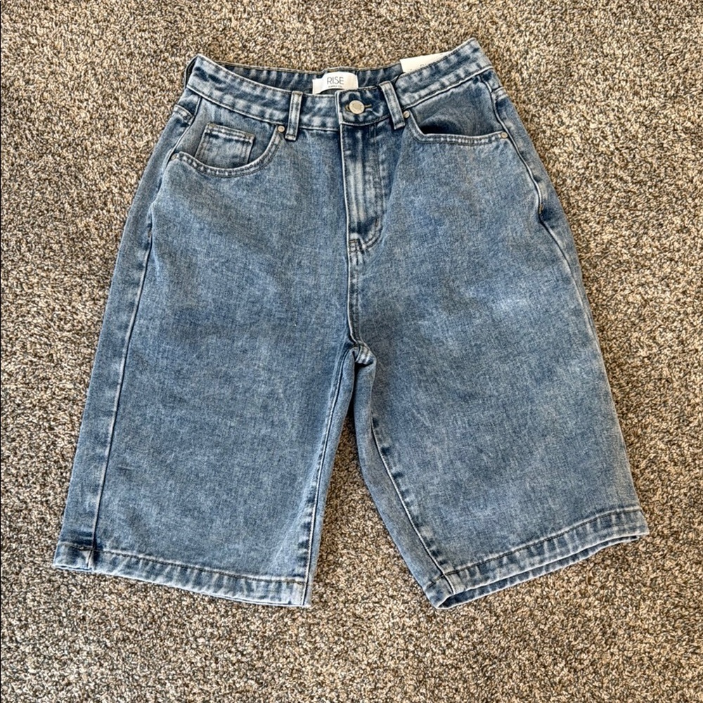 Rise Denim Dad Jorts Size 7